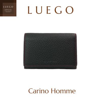 ふるさと納税 新庄市 LUEGOのCarino Homme カリーノオム 名刺入れ レッドステッチ
