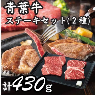 ふるさと納税 白石市 青葉牛ステーキセット 2種(計430g)