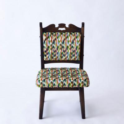 ふるさと納税 神戸市 創業150年老舗洋家具屋の小椅子ポロチェア[Green yabane/Low type]