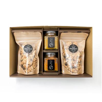 ふるさと納税 松山市 ミックスグラノーラ ( 白砂糖不使用・グルテンフリー )2個・コンフィチュール2個[お申込み後生産]