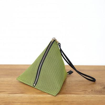 ふるさと納税 見附市 △BAG small C/#イエロー ヘリンボン