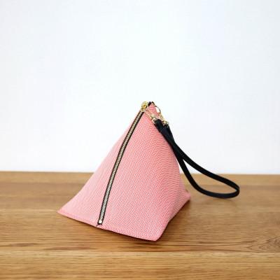 ふるさと納税 見附市 △BAG small C/#ピンク ヘリンボン