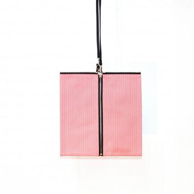 ふるさと納税 見附市 △BAG large　C/#ピンク ヘリンボン