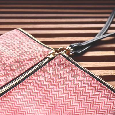 ふるさと納税 見附市 △BAG large　C/#ピンク ヘリンボン