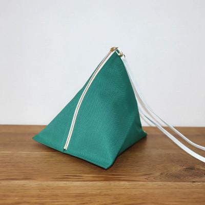 ふるさと納税 見附市 △BAG large C/#グリーン ヘリンボン