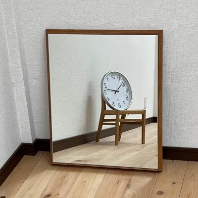 ふるさと納税 河南町 [ラワン]天然木材で作った壁掛け鏡