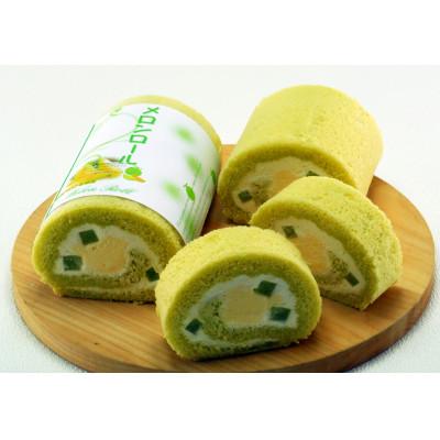 ふるさと納税 水戸市 [茨城県産メロン果汁使用]メロンロール