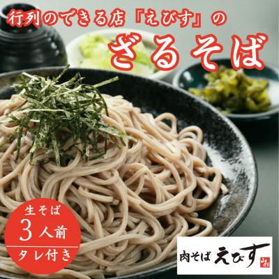 ふるさと納税 新庄市 [山形そば処えびす]ざるそば3人前(タレ付き)