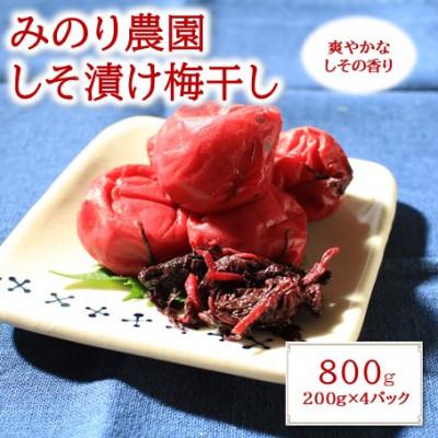 ふるさと納税 津奈木町 梅干し(しそ漬け) 800g(200g×4パック)