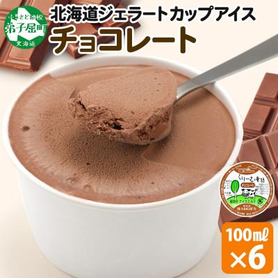 ふるさと納税 弟子屈町 くりーむ童話のカップアイスクリーム チョコレート 100ml×6個 北海道 弟子屈町 2330