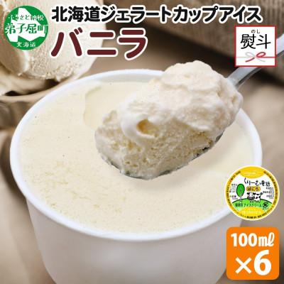 ふるさと納税 弟子屈町 [のし付] くりーむ童話のカップアイスクリーム バニラ 100ml×6個 北海道 弟子屈町 2329