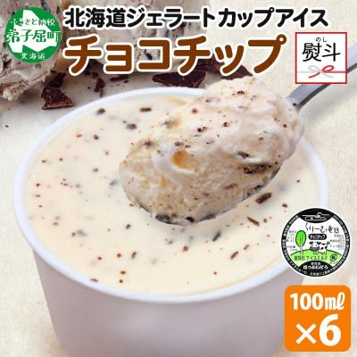 ふるさと納税 弟子屈町 [のし付] くりーむ童話のカップアイス チョコチップ 100ml×6個 北海道 弟子屈町 2335