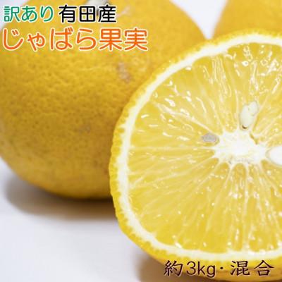 ふるさと納税 有田川町 [訳あり品]有田産のじゃばら果実約3kg(サイズ混合)