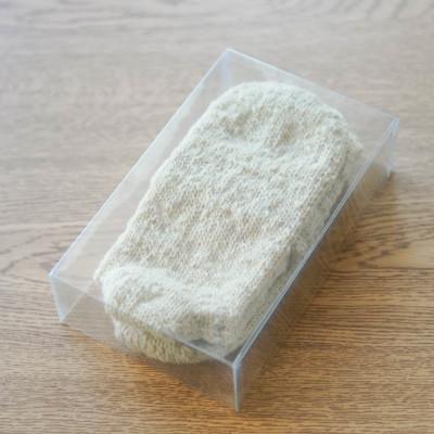 ふるさと納税 山添村 めえめえ牧場の手編みくつした(未脱脂手紡ぎ糸) サイズ:22〜23.5cm