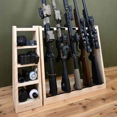 ふるさと納税 横手市 WOOD WORKS マガジン ( 弾倉 ) ラック 4段【本体