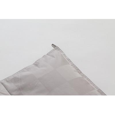 ふるさと納税 西郷村 きれいな呼吸をする羽毛ふとん「オルハA04A ゴア(R)羽毛肌掛けふとん ダブル(グレー市松)」の画像