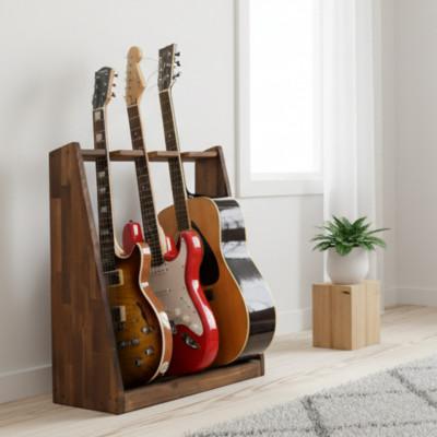 ふるさと納税 横手市 WOOD WORKS ギタースタンド エレキギター・ベース