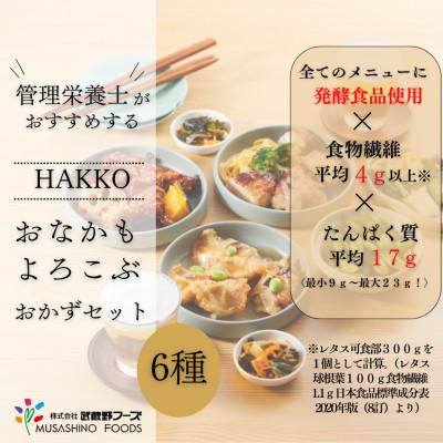 ふるさと納税 三芳町 HAKKO「おなかもよろこぶ」おかずセット 6食入り