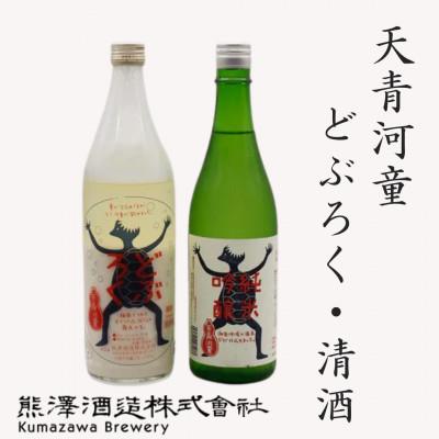 ふるさと納税 茅ヶ崎市 [地酒・どぶろく]湘南の蔵元 熊澤酒造 天青河童 どぶろく・清酒セット(720ml×各1本)