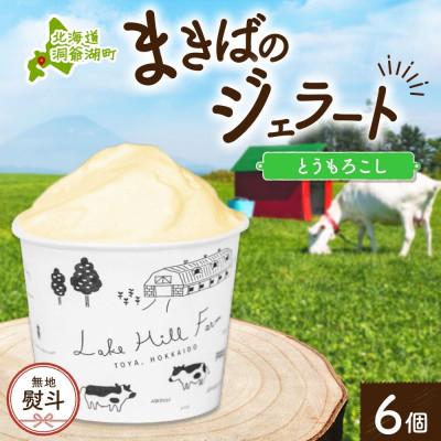 ふるさと納税 洞爺湖町 [のし付き]北海道 まきばのジェラート とうもろこし 6個 洞爺湖町