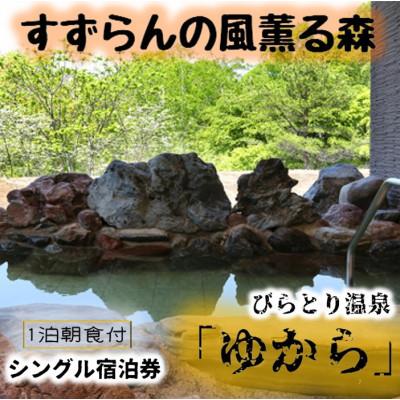ふるさと納税 平取町 びらとり温泉『ゆから』1泊朝食付1名様宿泊券
