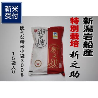 ふるさと納税 村上市 [新米受付・令和8年産米]小分け真空パック 新之助 4.5kg 新潟県村上市産特別栽培米NA4231