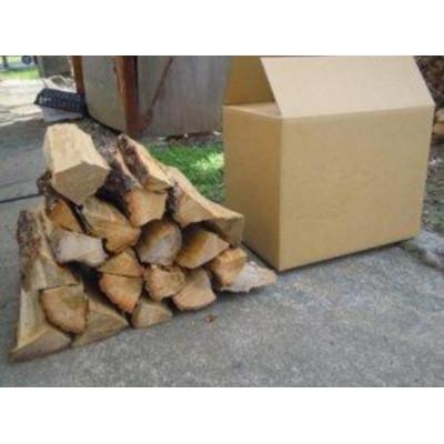 ふるさと納税 高梁市 「大地の恵み」乾燥薪ミックス24kg