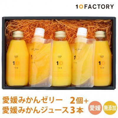 ふるさと納税 松山市 愛媛みかん 果汁100%ストレートジュースとゼリーのギフトセット(200mlx3本+ゼリー2個)