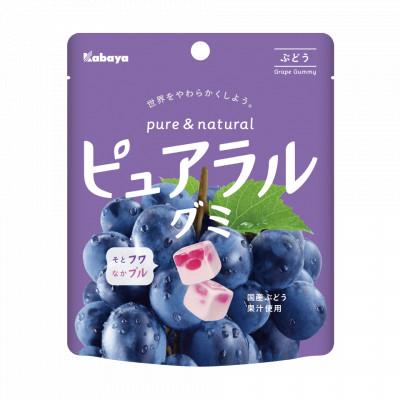 ふるさと納税 岡山市 カバヤ ピュアラルグミ ぶどう 58g×16袋