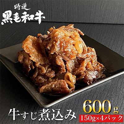 ふるさと納税 亀岡市 京の肉ひら山特製 京風 牛すじ 煮込み 600g(150g×4袋)
