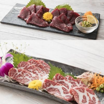 ふるさと納税 多良木町 馬刺しスライス6種 特上トロ・トロ・霜降り・特選赤身・特上赤身・上赤身(各100g)(多良木町)