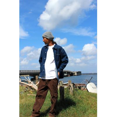 ふるさと納税 茅ヶ崎市 TheCaviar ヴィンテージコーデュロイトラウザー カラー:ブラウン サイズ:34インチ