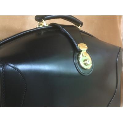 ふるさと納税 南大隅町 ブライドルレザーダレスバッグ[ブラック]