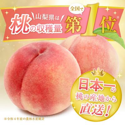 ふるさと納税 甲州市 感謝を込めてお届け 農林水産大臣賞受賞経験の最高品質 朝採り桃 2kg(4〜7玉)_1