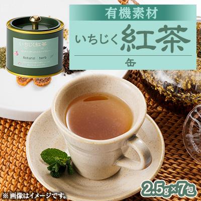 ふるさと納税 尾張旭市 有機素材いちじく紅茶缶 17.5g(2.5g×7包)