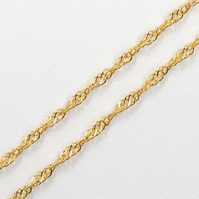 ふるさと納税 山梨県 【山梨県】【ジュエリー】K24 pure gold/ピュアゴールド スクリュー ネックレス　1本 |  | 01