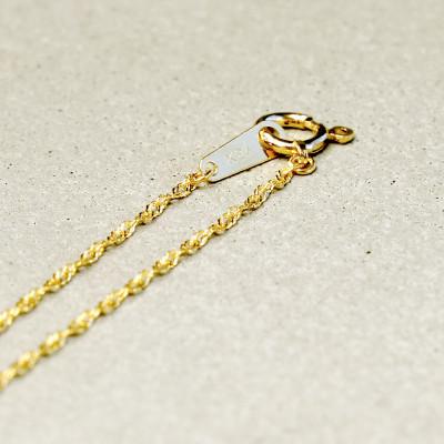 ふるさと納税 山梨県 【山梨県】【ジュエリー】K24 pure gold/ピュアゴールド スクリュー ネックレス　1本の画像
