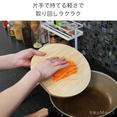 ふるさと納税 岡山市 岡山県産ヒノキの丸まな板 Mサイズ 直径25cm 厚さ2cm_2