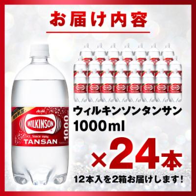 ふるさと納税 山梨市 炭酸水 ウィルキンソン タンサン 1000ml 12本 2箱 アサヒ飲料 強炭酸水ペットボトル |  | 03