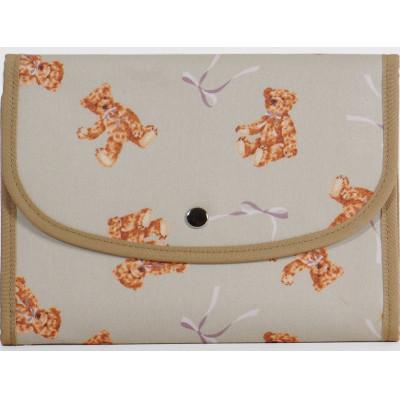 ふるさと納税 島原市 マルチケース(ジャバラタイプ)テディベア グリーン 1個