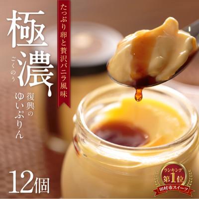 ふるさと納税 田村市 [のし付き]ゆいプリンリッチ 12個セット (6個入り×2箱)