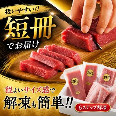 ふるさと納税 松阪市 国産本まぐろ (赤身・中トロ) 短冊セット 600g以上 (150g以上×4本) |  | 02