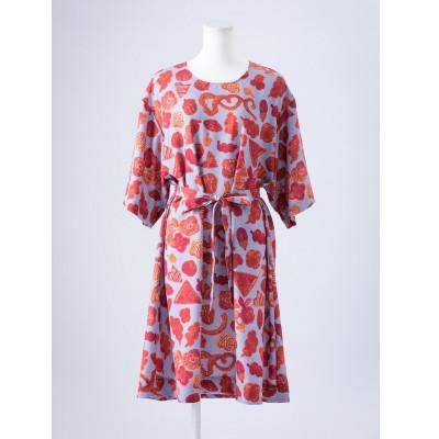 ふるさと納税 一戸町 KULTALUOLA ワンピース/グレー 1着