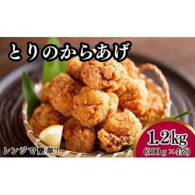 ふるさと納税 南砺市 ★有名からあげ店監修★ 調理済み!レンジで簡単からあげ 小分け300g×4袋 計1.2kg
