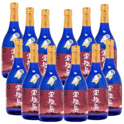 ふるさと納税 長崎市 長崎 軍艦島 むぎ焼酎 720ml 12本セット
