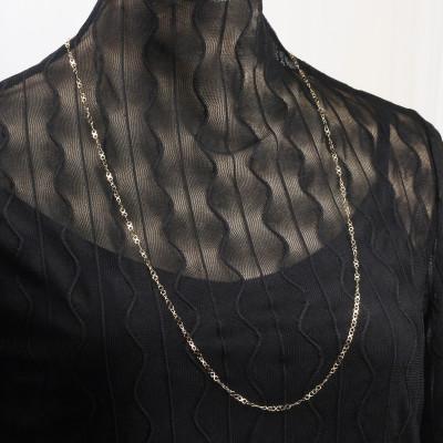 ふるさと納税 大津市 [K10イエローゴールド インフィニティチェーンネックレス]スーパーロング 80cm ゴールドアクセ