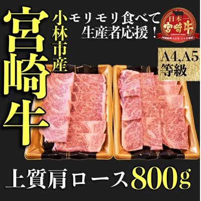 ふるさと納税 小林市 [モリモリ食べて応援]A4等級以上宮崎牛おためし上質肩ロース焼肉用(小林市)(A037)