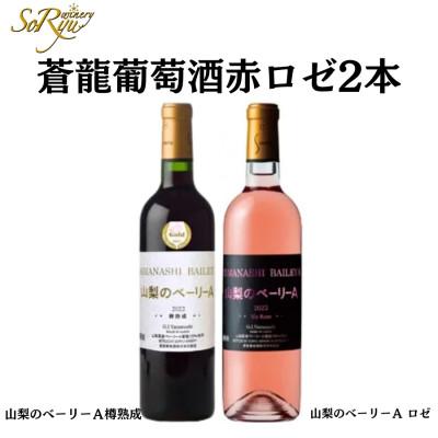 ふるさと納税 甲州市 蒼龍葡萄酒が贈る『山梨のベーリーA』赤ロゼ2本セット