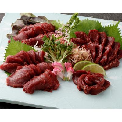 ふるさと納税 西原村 国産赤身馬刺しスライス160g(40g×4)4人前(西原村)