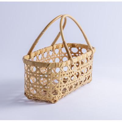 ふるさと納税 別府市 白竹八つ目編みバッグ【山下工芸】【別府竹製品】_1